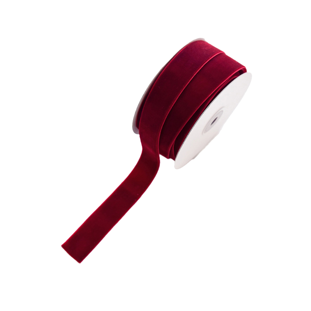 Velvet Ribbon Roll - شريط قماشي بطول 10 أمتار مع