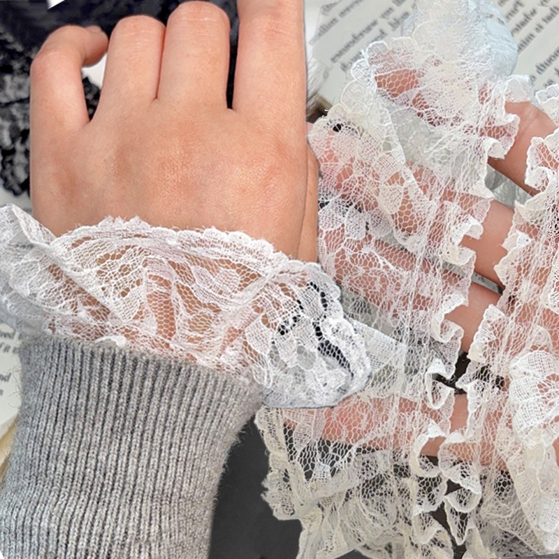 Lace Ribbon Trim - 6 سنتيمتر واسعة الساخن التطريز أبيض