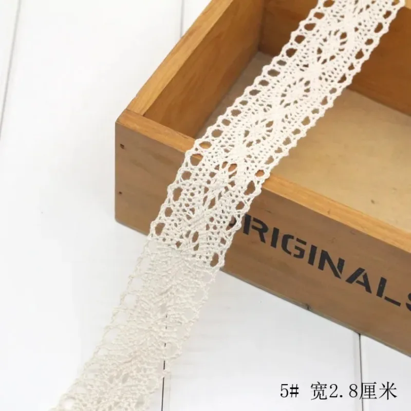 Ivory White Cotton Lace Trim R - مراجعة Lace Ribbon Trim وسعره