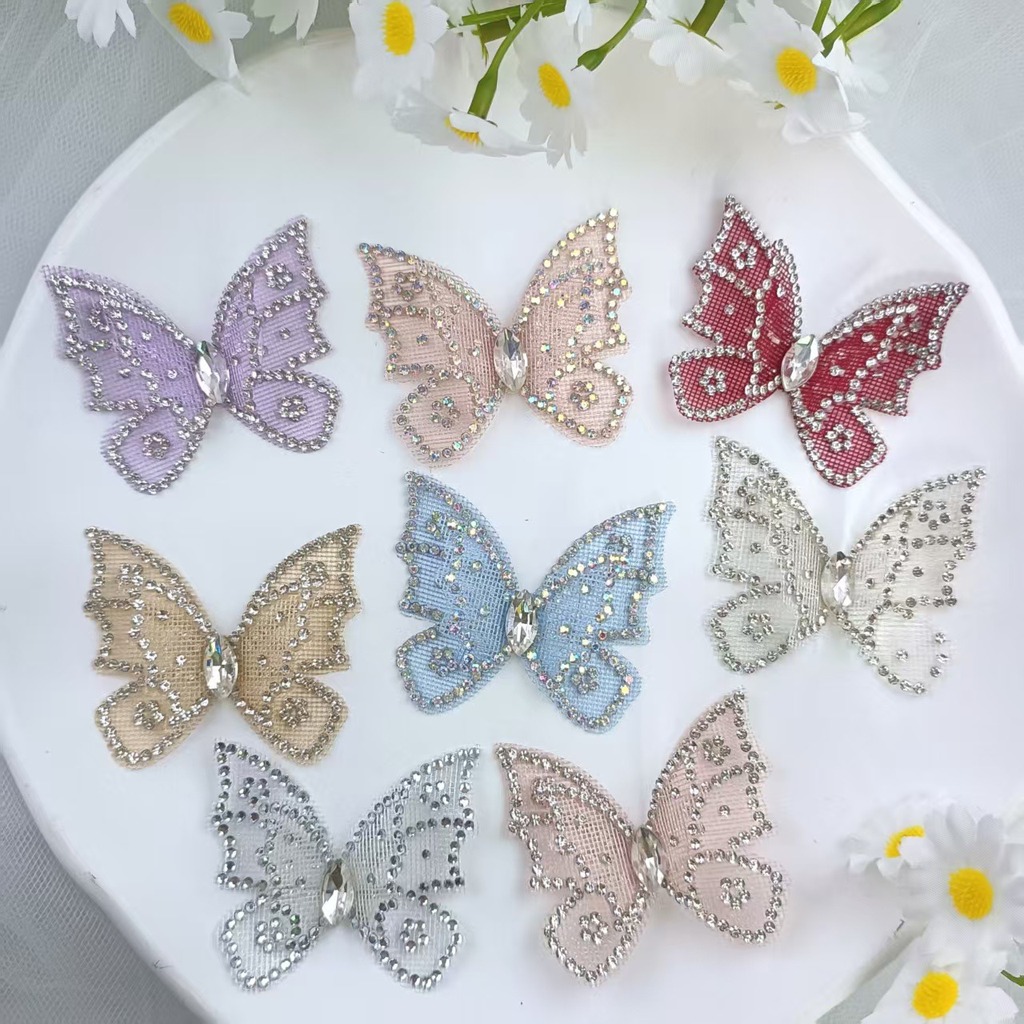 تطريزات دانتيل على شكل فراشة م - مراجعة Sew On Rhinestone وسعره