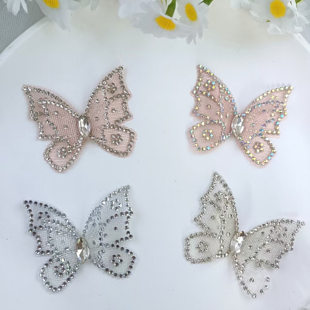 تطريزات دانتيل على شكل فراشة م - مراجعة Sew On Rhinestone وسعره