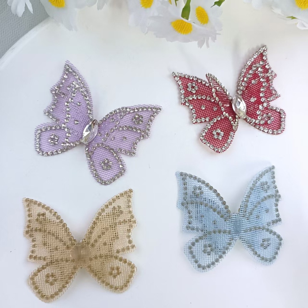 تطريزات دانتيل على شكل فراشة م - مراجعة Sew On Rhinestone وسعره