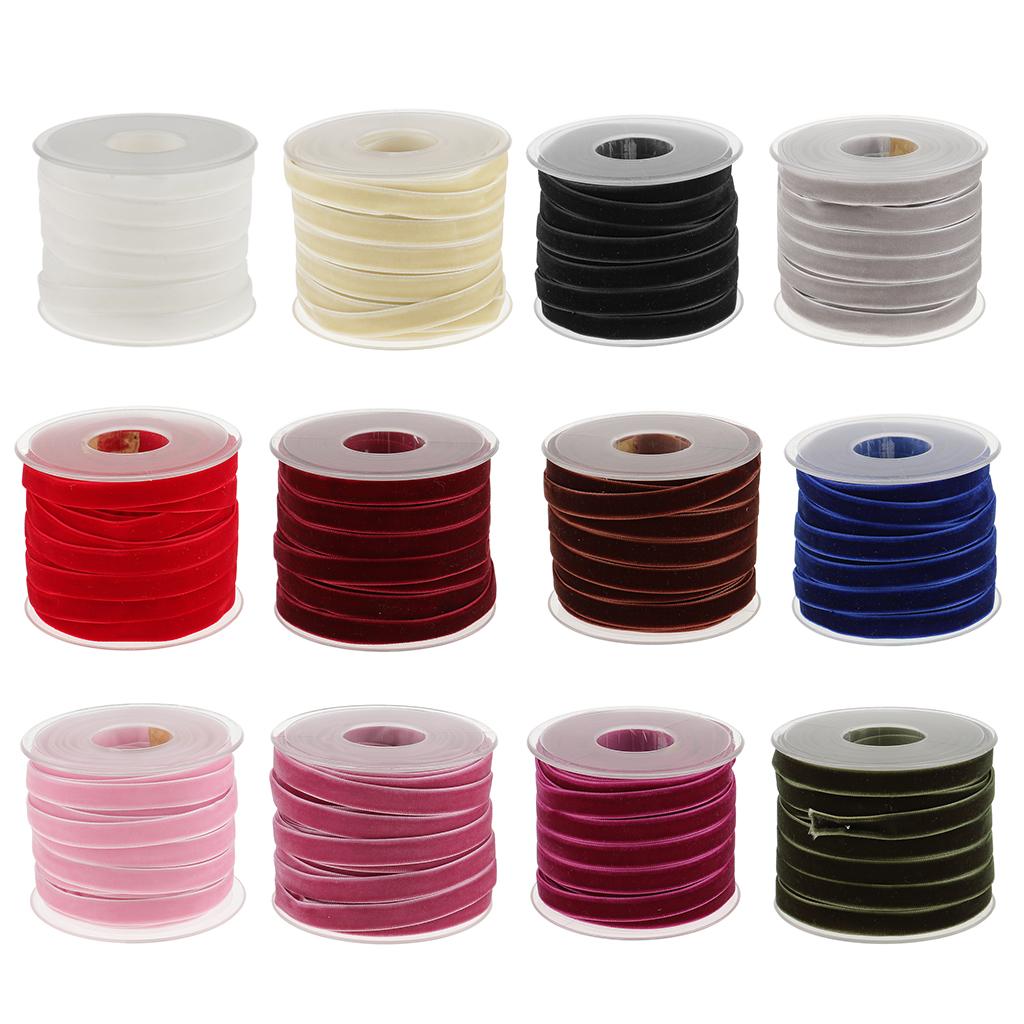 شريط مخملي بعرض 10 مم باللون ا - مراجعة Velvet Ribbon Roll وسعره