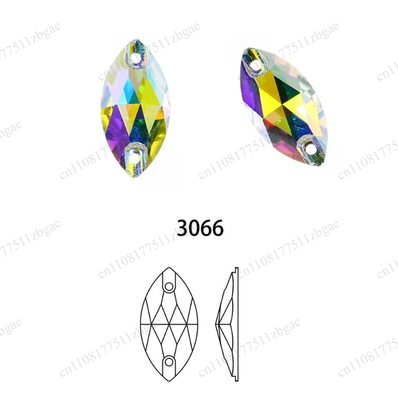 كريستال AB مسطح للخياطة من ناف - مراجعة Sew On Rhinestone وسعره